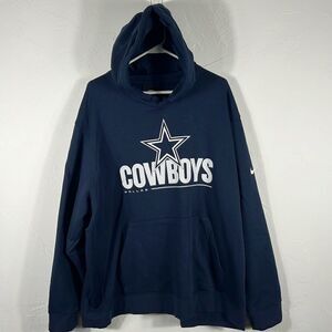 🔥🏈 DALLAS COWBOYS x NIKE Pullover Hoodie Sweatshirt Sz 3XL - PERFECT!